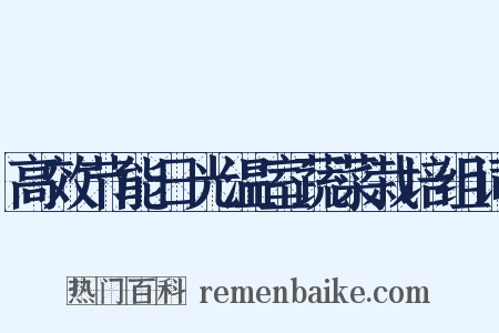 高效节能日光温室蔬菜栽培组词是什么意思的图片